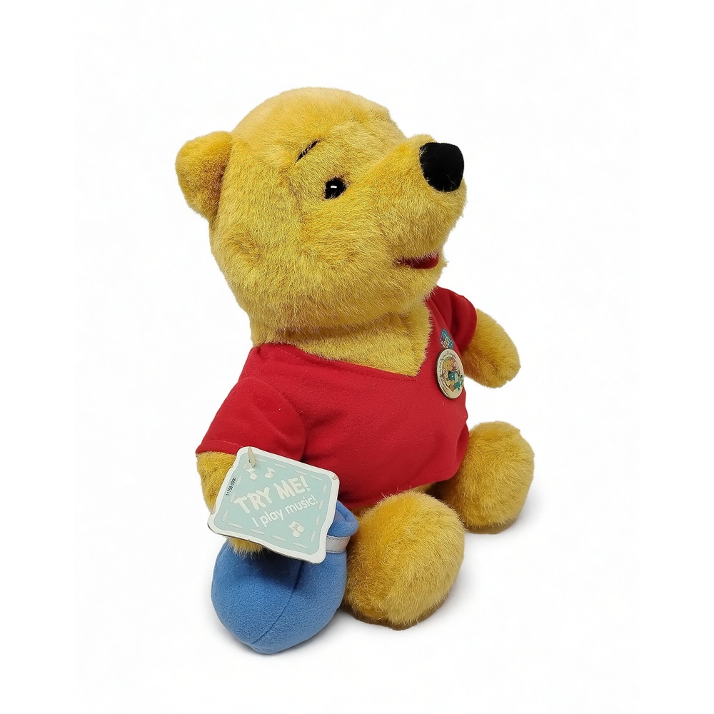Vintage 1994 Mattel Winnie the Pooh Meaning of Friendship Musical Plush Toy Bear